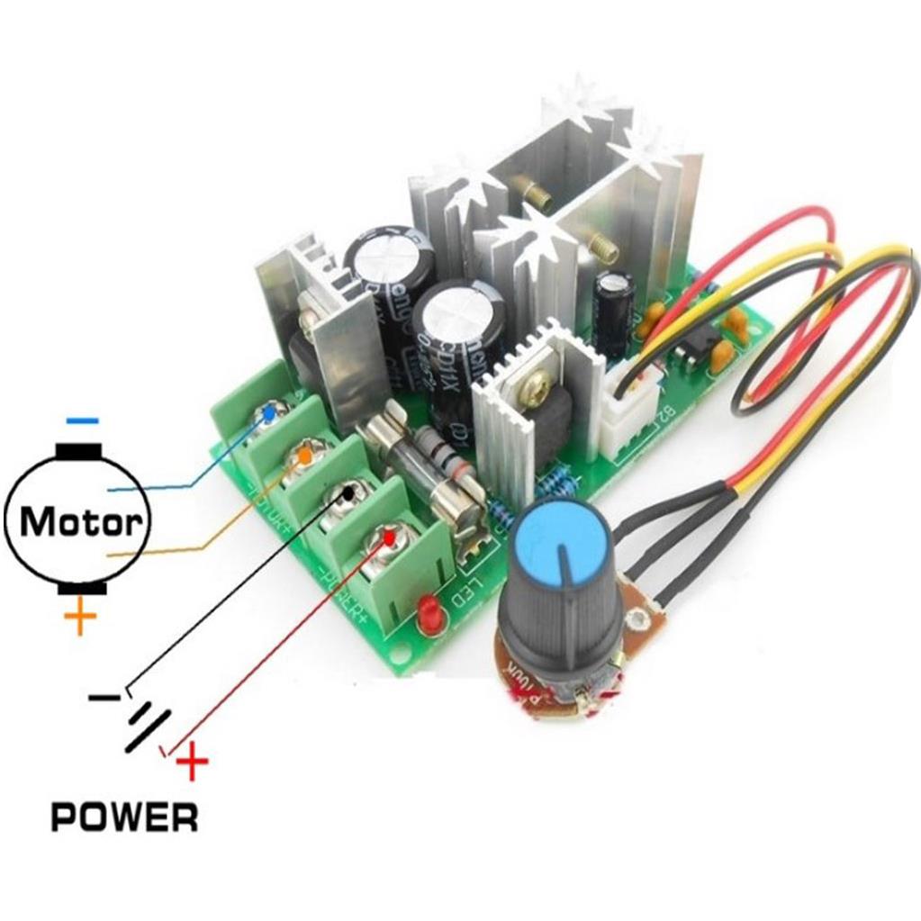 PWM DC Motor Hız Kontrol Devresi(DC 6-60V  20A)-1