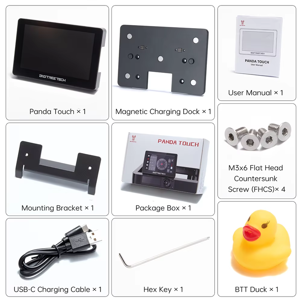 BIGTREETECH Panda Touch V1.1.1+Manyetik Usb Yuvası - Hobi Mekatronik