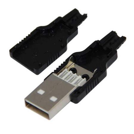 USB A Erkek Soket Lehimlenebilir Kapaklı Model(IC-264A)