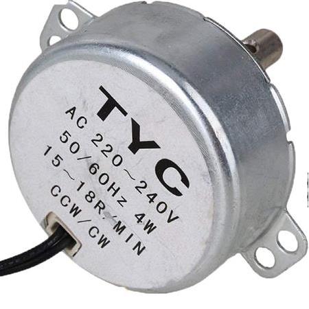 Ac Senkron Motor TYC-50 AC 220V 4W 15-18 Rpm Cw-Ccw