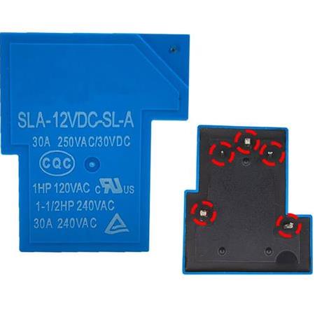 12V 30A Röle T Tip SLA-12VDC-SL-A - 5 Pin Mavi