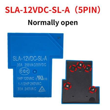 12V 30A Röle T Tip SLA-12VDC-SL-A - 5 Pin Mavi