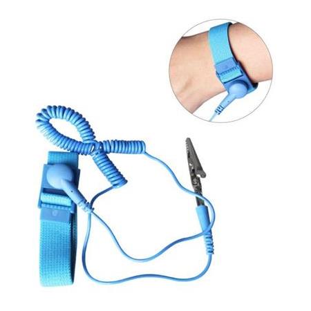 Kablolu Antistatik Bileklik TA-001 (Mavi)