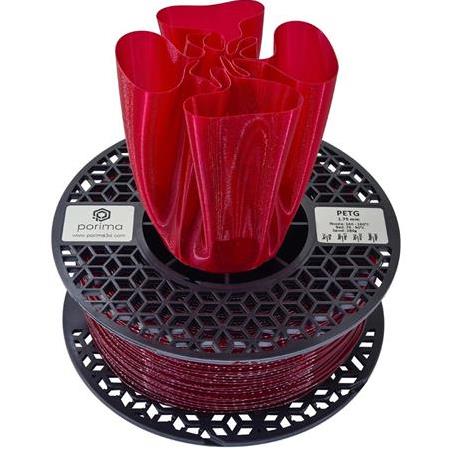 Porima  PETG TRANSPARAN 1.75mm Şarap Kırmızı Filament 1 Kg