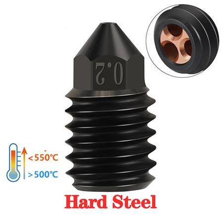 Bambu Lab Sertleştirilmiş CHT Çelik Nozzle 500°C(1.0mm)