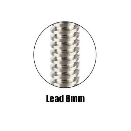 T8 8 Hatve Trapez Mil+Somun(1200mm)