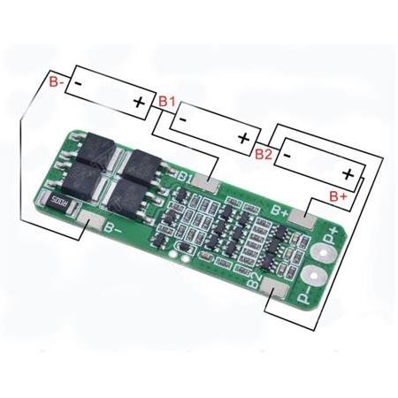 3S 20A BMS 12.6V 18650 Lityum LiPo Pil Şarj Koruma Modülü