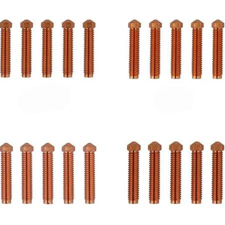 Elegoo Orange Storm Giga 20 Parça Nozzle Seti(0.4-0.6-0.8-1.0)