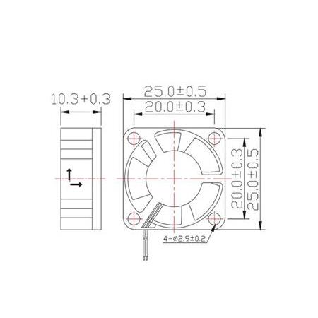 25x25x10 Kare Fan(12V)
