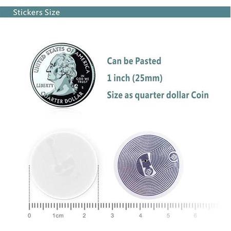 13.56 MHz NFC Etiket - ISO14443A, Ntag 213, 25mm