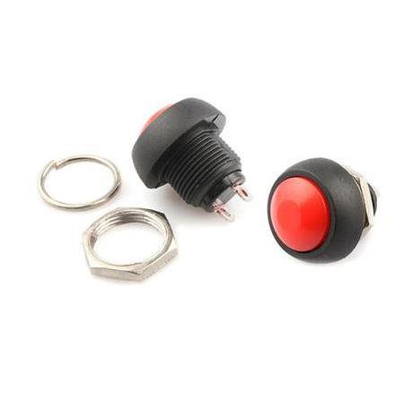 PBS33B 12mm Yuvarlak Push Buton Kırmızı IC-184