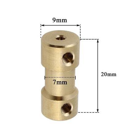 3x6mm Mini Dc Motor Sabit Pirinç Kaplin