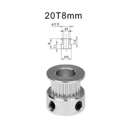 8mm Gt2 Kasnak (20 Diş)