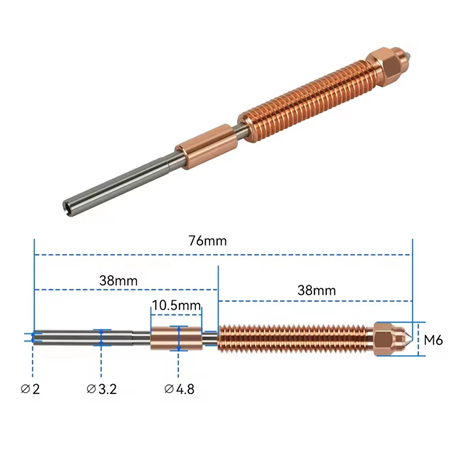Creality Hi-K2 Plus Uyumlu Quick Swap Nozzle-0.8mm