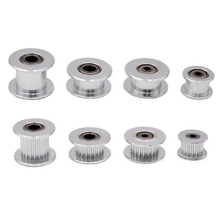 5mm Gt2 20 Diş 10mm Kayış Uyumlu Gümüş Renk Avare Kasnak(Dişli)