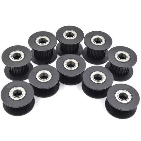 5mm Gt2 20 Diş 10mm Kayış Uyumlu Siyah Renk Avare Kasnak(Dişli)
