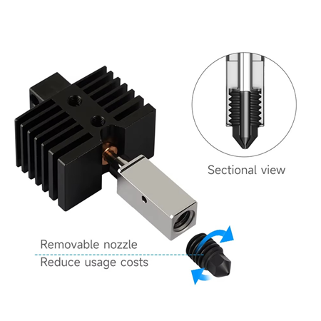 Qidi Tech X Plus 3-X Max 3-X Smart Yükseltilmiş Hotend Kiti