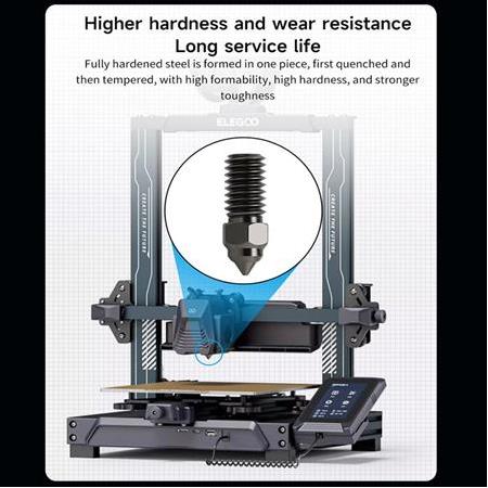 Elegoo Neptune 4-4 Pro Sertleştirilmiş CHT Çelik Nozzle 500°C(0.8mm)