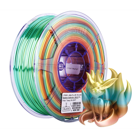 Esun Silk Pla+ Filament Rainbow 1.75mm 1000gr