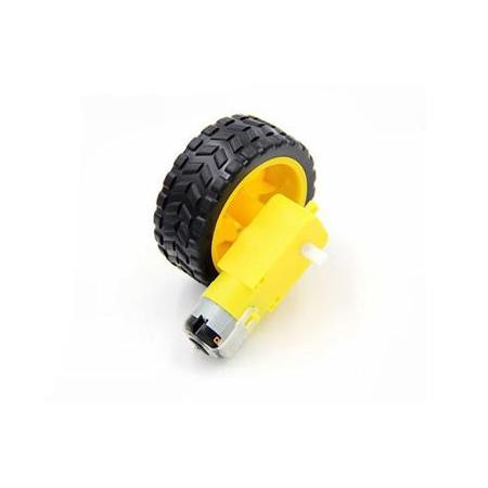 6 V 250 RPM Motor ve Tekerlek Seti