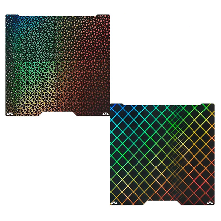 Bambu Lab H2 Serisi Uyumlu Çift Taraflı Kaleidoscope+Skynet Kaplı Yay Çeliği Tabla-355x347mm