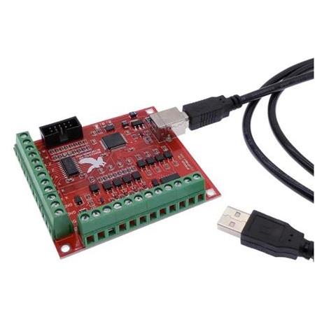 4 Eksen Usb Cnc Kontrol Kartı(Mach 3 Uyumlu)