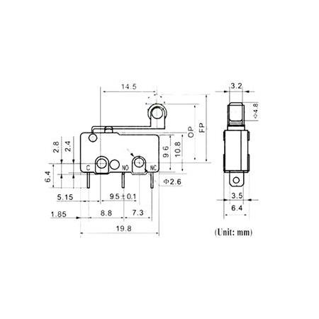 5A Micro Switch(Makaralı)