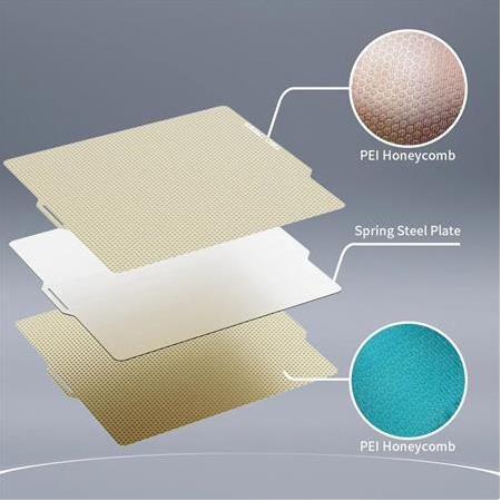 Bambu Lab A1 Mini Çift Taraflı Bal Peteği Pei Kaplı Yay Çeliği Tabla-184x184mm