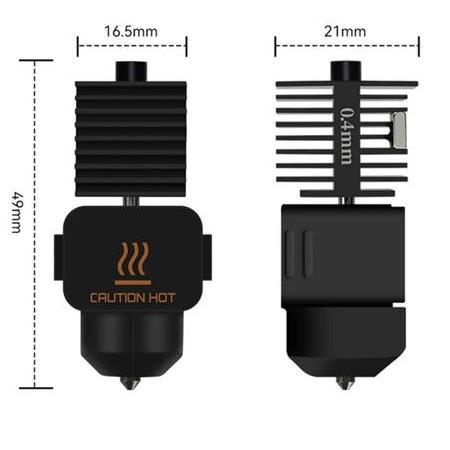 Bambu Lab A1-A1 Mini Çelik Mekanik Hotend Kiti-0.2mm