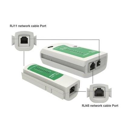 Network Tester RJ45-RJ11 ADSL İnternet Kablo Test Cihazı Cat5-6