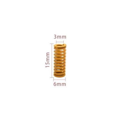Tabla Yayı İç Çap 3mm Boy 15mm(4 Adet Sarı)