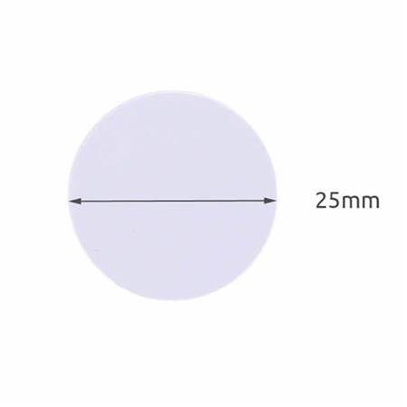 Ntag215 13.56Mhz 25 mm Yuvarlak Nfc Tag-Okunup Yazılabilir