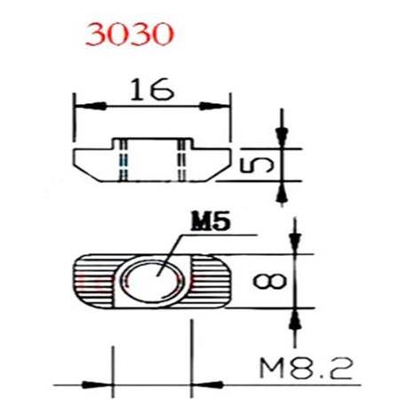 8 Kanal Sigma Profil Somun 50 Adet (M5 Tırtıklı Somun)