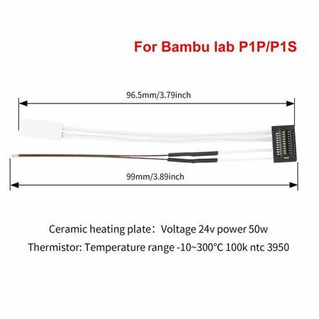 Bambu Lab P1P Uyumlu Termistör ve Seramik Isıtıcı