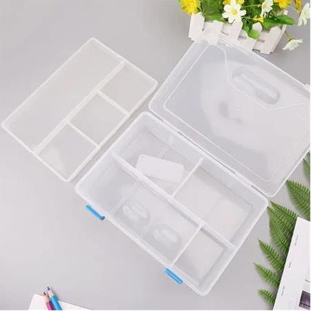 Plastik Malzeme (Arduino) Kutusu Organizer 23.4x16.8x6.2cm(Şeffaf)