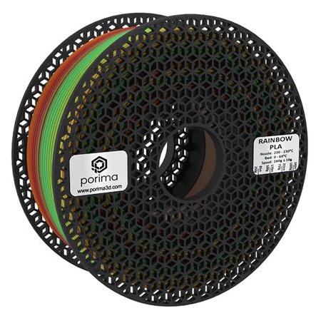 Porima PLA 1.75mm Rainbow Filament 1Kg