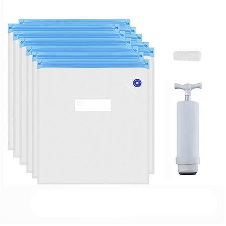 Filament Vakumlama Poşeti+Vakum Pompası(5 Poşet 1 Pompa 30x34cm)