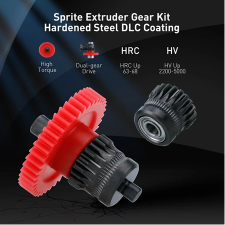 Creality Sprite Extruder Upgrade Dişli Seti(Sertleştirilmiş Çelik)
