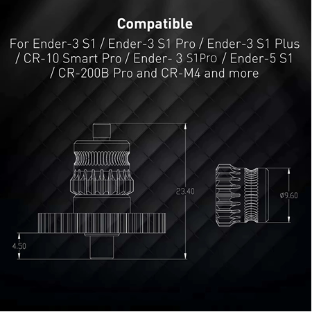 Creality Sprite Extruder Upgrade Dişli Seti(Sertleştirilmiş Çelik)