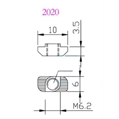 6 Kanal Sigma Profil Somun 50 Adet (M4 Tırtıklı Somun)