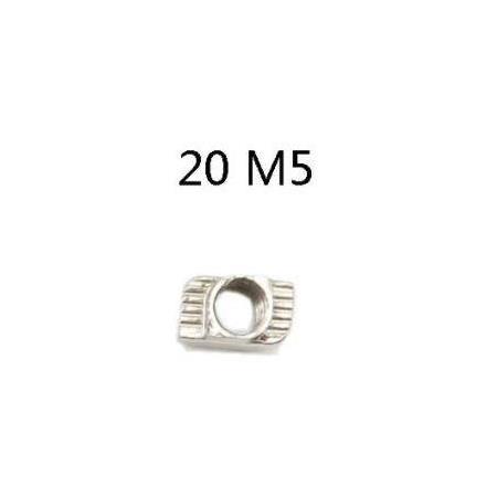 6 Kanal Sigma Profil Somun 100 Adet (M5 Tırtıklı Somun)