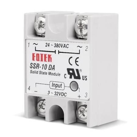 SSR-10DA (10A) Solid State Röle (Geliştirme Kartlarıyla Uyumlu)