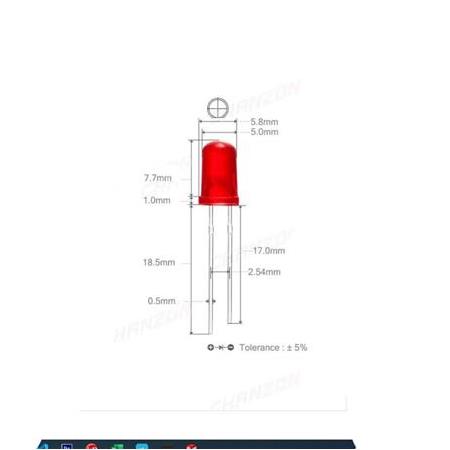 5mm Kırmızı Led(10 Adet)