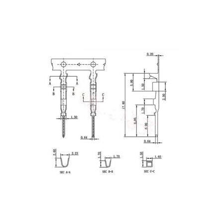 2,54mm Erkek Terminal Pin(10 Adet)