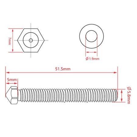 E3D Super Volcano Nozzle 1.75mm(0.4mm)