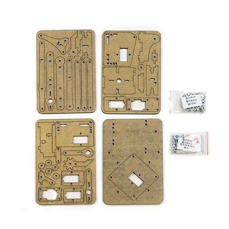 Robot Kol Plexi Şasesi-Sg90 Mg90S Uyumlu