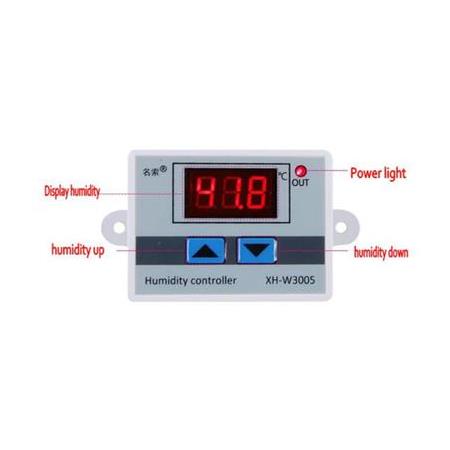 XH-W3005 220V AC Dijital Nem Kontrol Cihazı Termostat 1500W