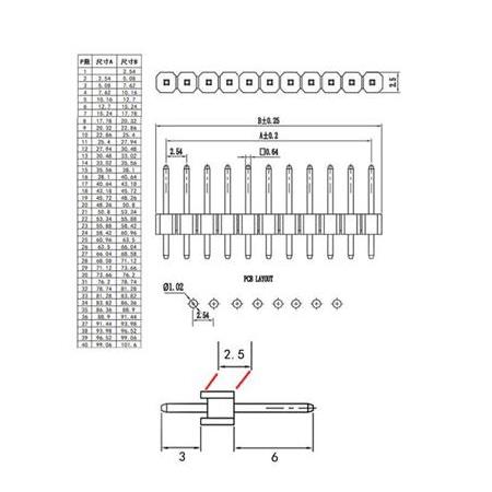 1x4 Erkek Pin Header - 2.54mm