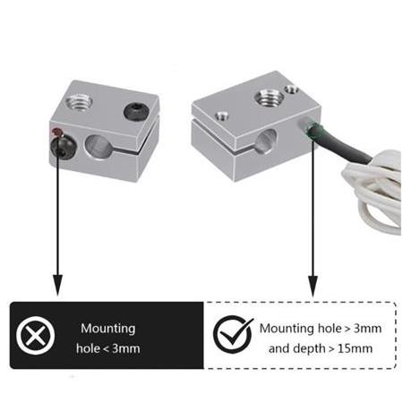 HT-NTC 100K Termistör 3mm 350 Derece 2 Metre Kablolu(B3950)