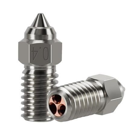 Ender 3 V3 SE-Ender 7-Ender 5 S1  Krom Zirkonyum Bakır CHT Nozzle 500°C(0.4mm)